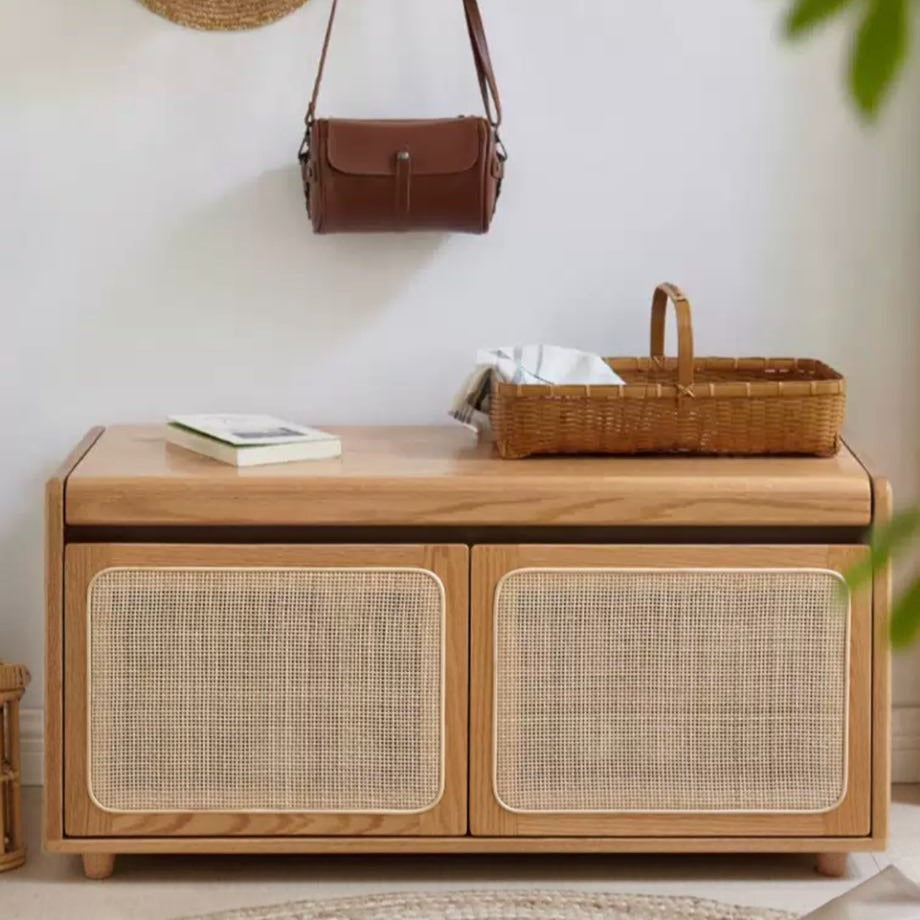 Tủ giày gỗ Sồi (Oak) 5 tầng cùng 2 hộc kéo mang đến sự hiện đại cho không gian sống của bạn