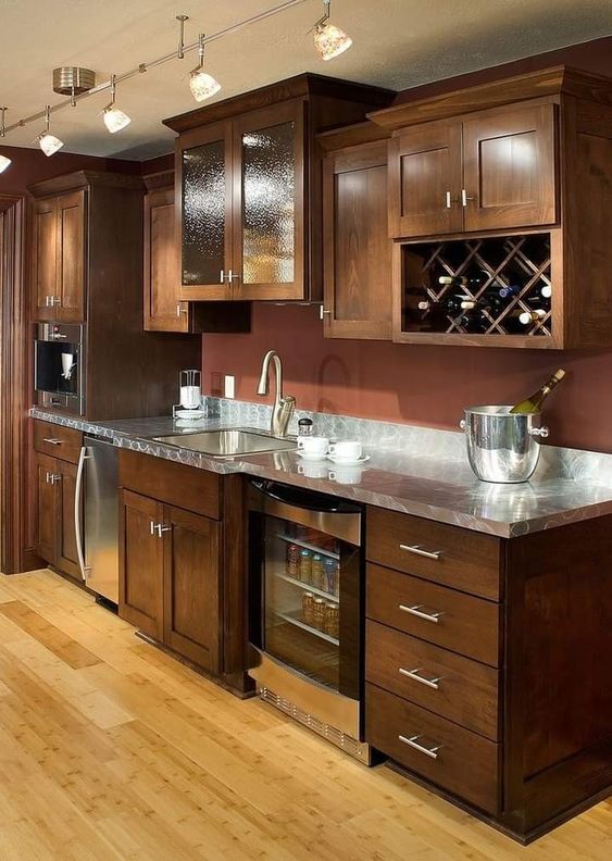 nội thất tủ bếp gỗ sồi