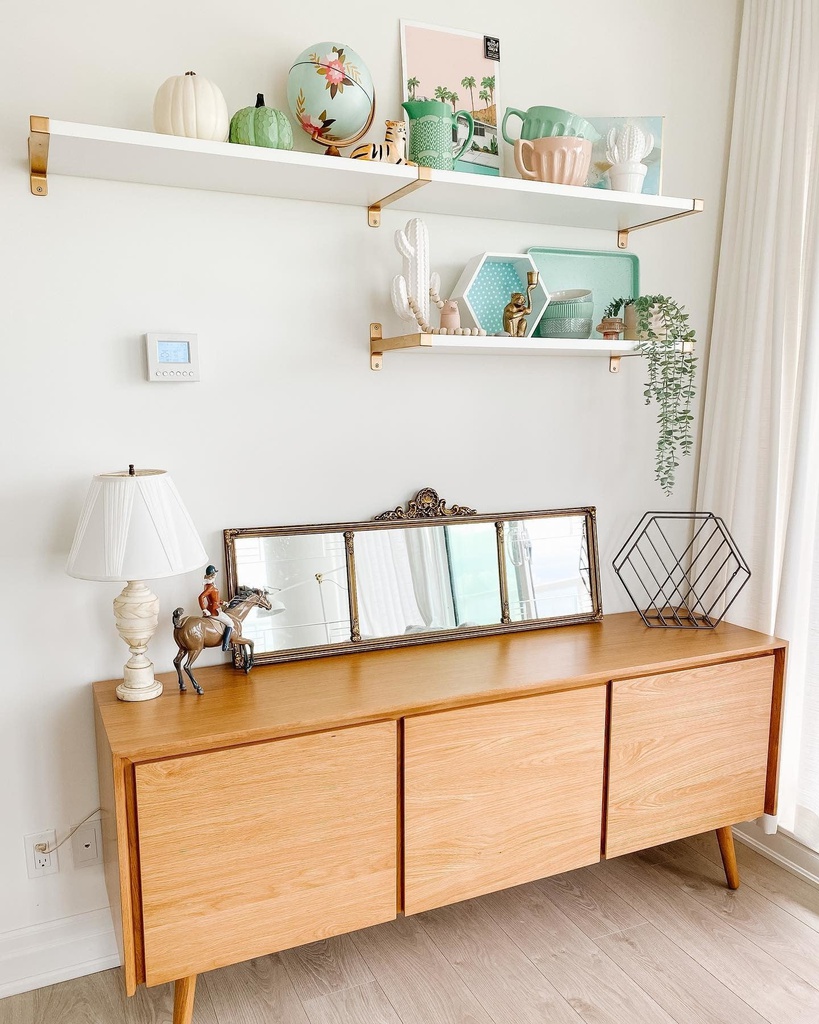 Tủ Trang Trí Gỗ Sồi 3 Hộc Tủ Cao 75 Ngang 180 Sâu 45 (cm)