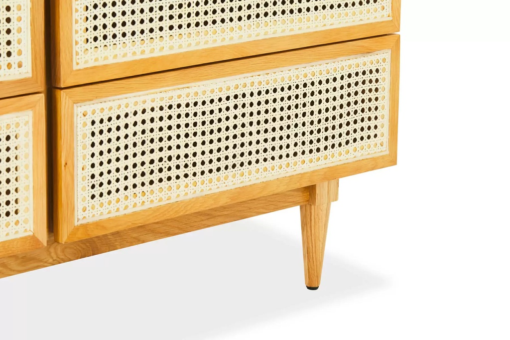 Tủ Đồ 6 Hộc Tủ Gỗ Sồi (Oak) Cao 80 Sâu 48 Ngang 135 (cm)