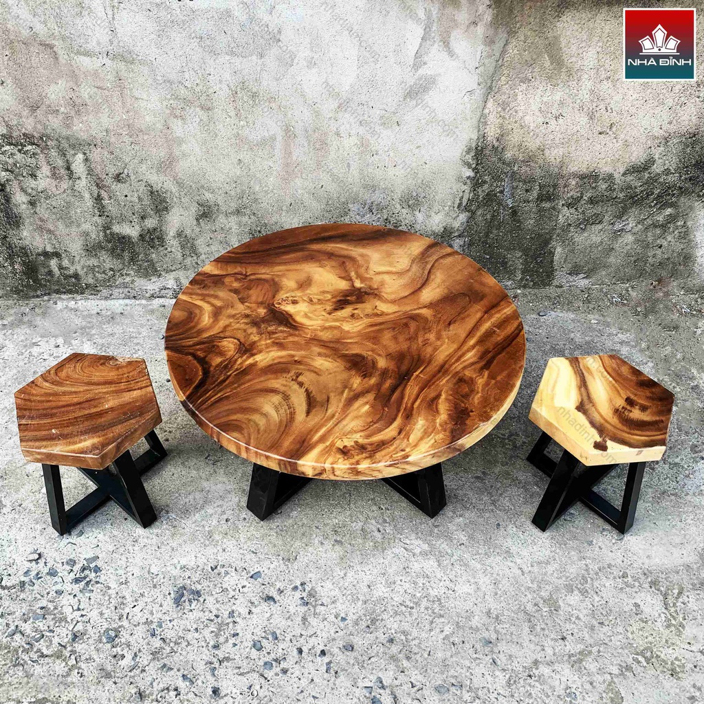 bo-ban-tra-2-ghe-go-me-tay-duong-kinh-80-cm-8095