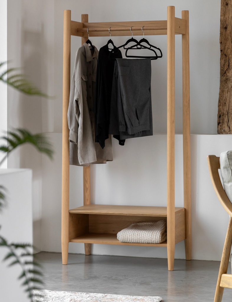 Tủ Quần Áo Gỗ Sồi Cao 170 Ngang 80 Rộng 48 (cm)