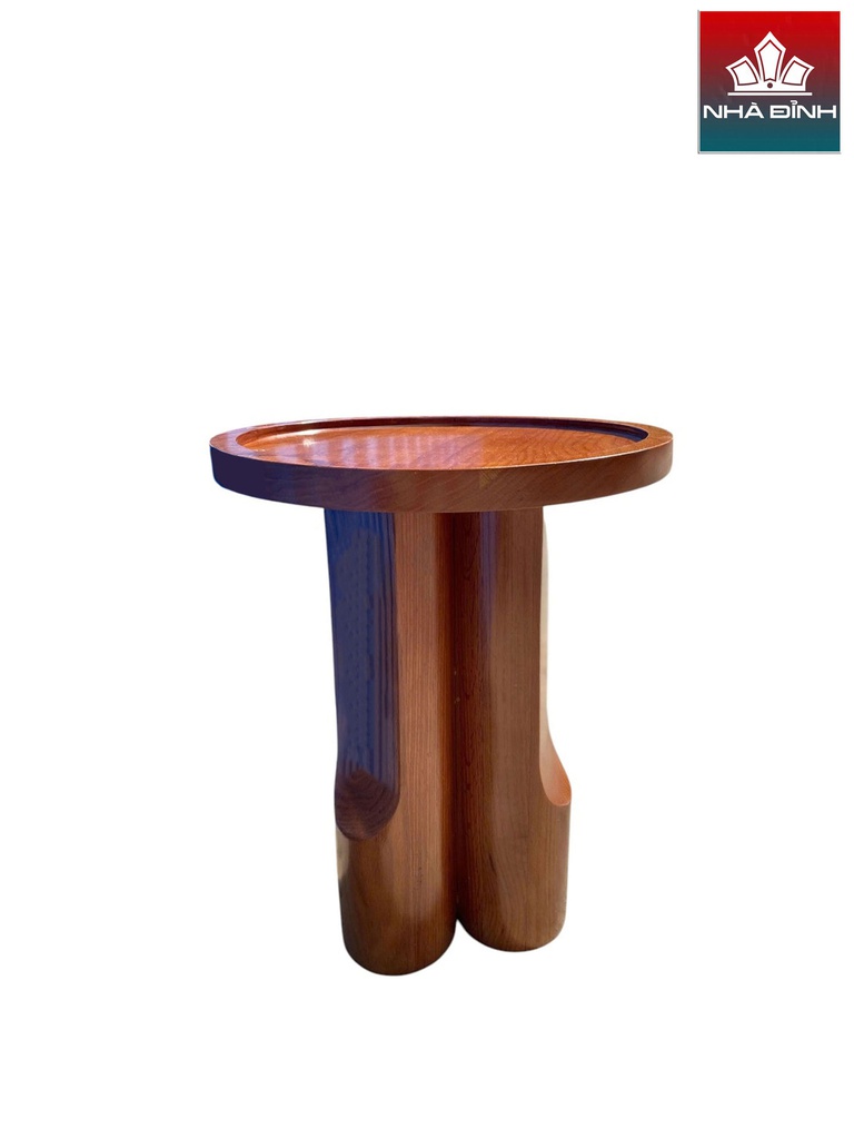 Bàn Trà Gỗ Sồi Cao 50 Đường Kính 40 (cm)