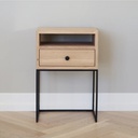 Tủ Đầu Giường Có Ngăn Kéo Gỗ Sồi (Oak) Ngang 40 Cao 60 Sâu 30 (cm)