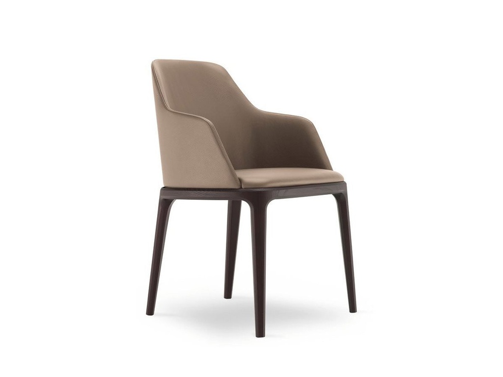 Ghế Grace Gỗ Tần Bì Bọc Simili Cao 81.5 Ngang 53.5 Rộng 54 (cm) (cm)