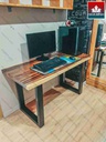 Bàn Làm Việc Gỗ Me Tây Nguyên Khối Dài 130 Rộng 60 Cao 75 (cm)