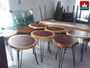 Bàn Cafe gỗ Me Tây nguyên tấm