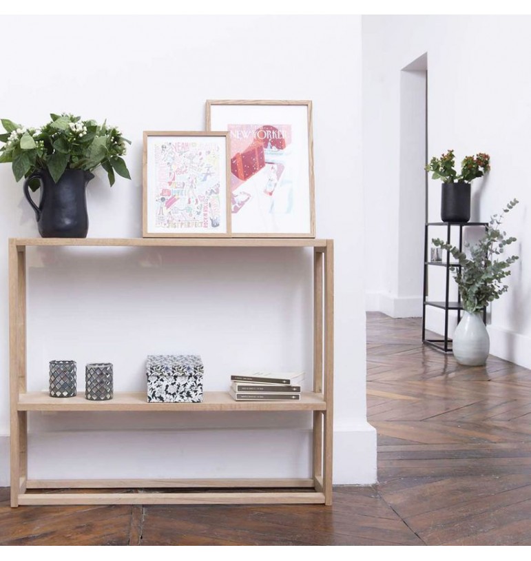 Kệ Trang Trí Gỗ Sồi Cao 75 Ngang 90 Rộng 20 (cm)