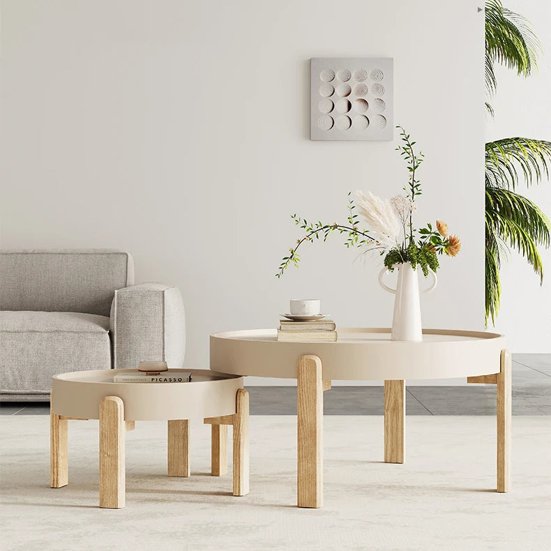 Bàn Trà gỗ Tần Bì Cao 40 Đường Kính 80 (cm)