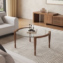 Bàn Trà Gỗ Tần Bì Cao 40 Đường Kính 80 (cm)