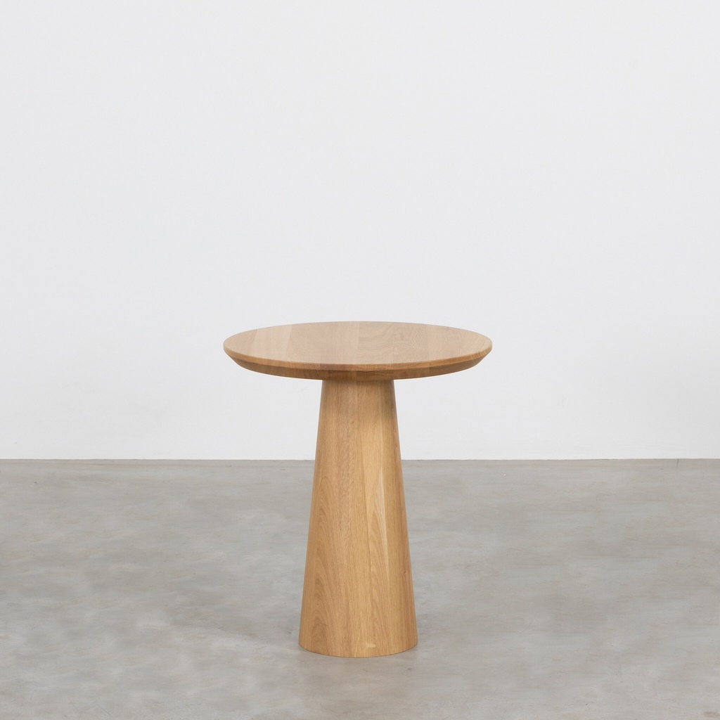 Bàn Trà Gỗ Sồi Cao 46 Đường Kính 40 (cm)