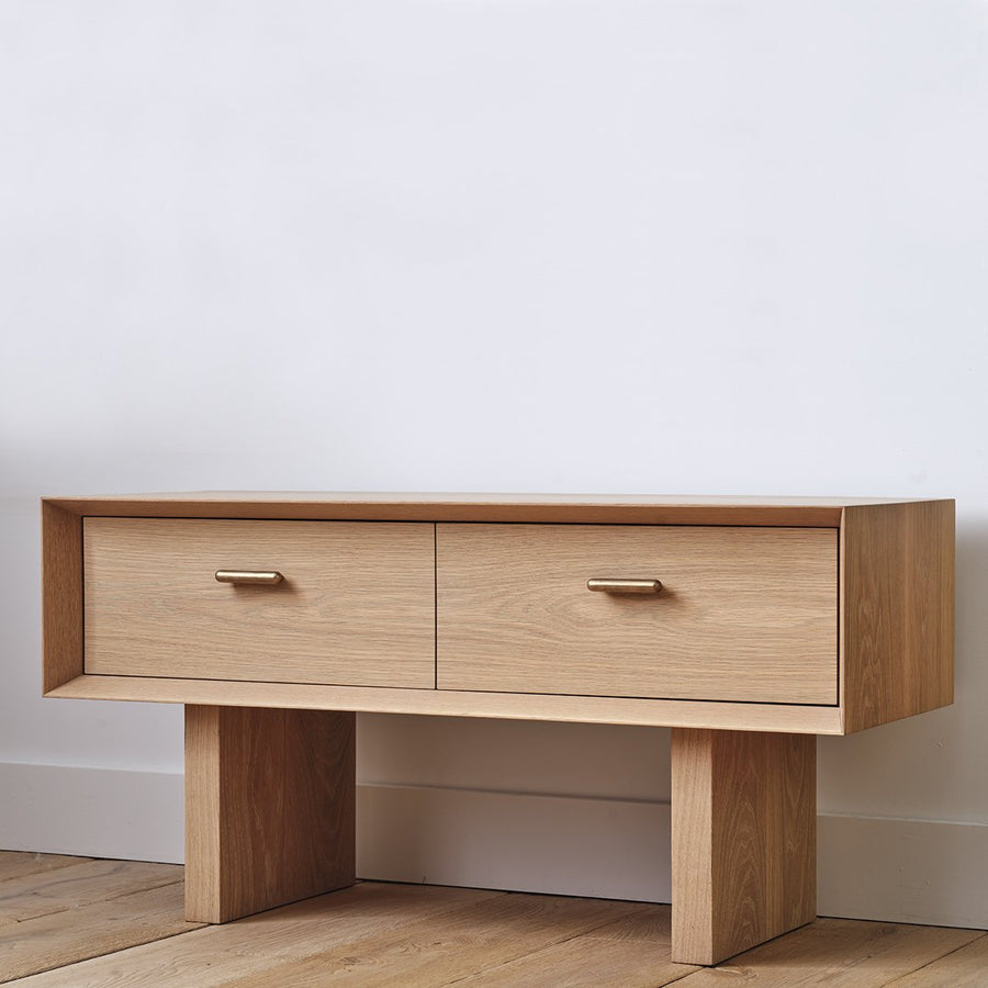 Tab Đầu Giường Gỗ Sồi Cao 53 Ngang 100 Rộng 38 (cm)