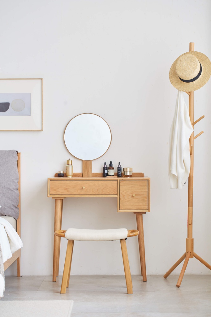 Bàn Trang Điểm Gỗ Sồi Cao 125 Ngang 75 Rộng 38 (cm)