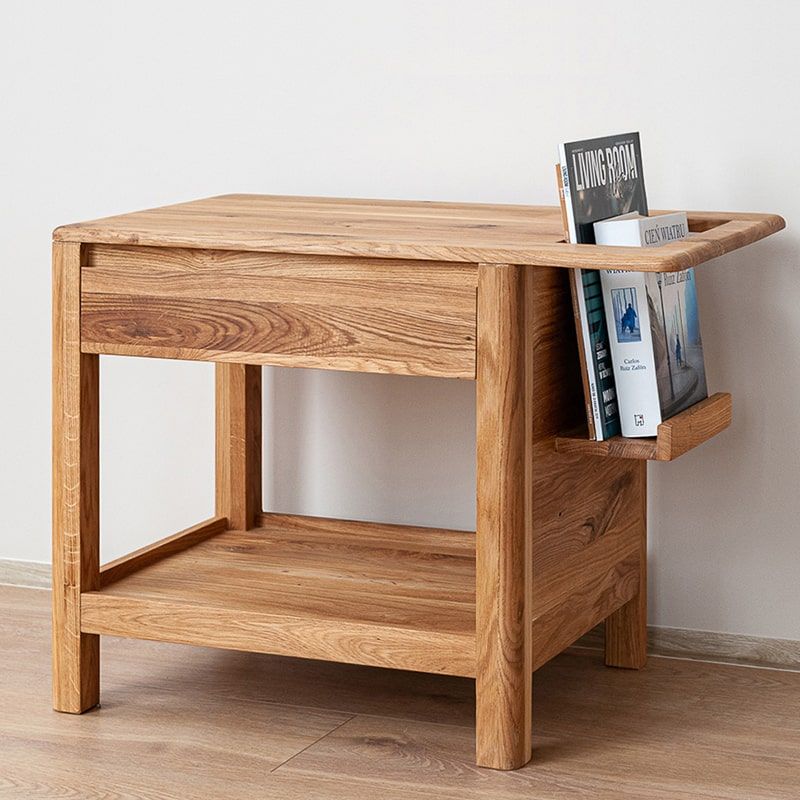 Kệ Góc Sofa Gỗ Sồi Cao 55 Ngang 50 Rộng 40 (cm)