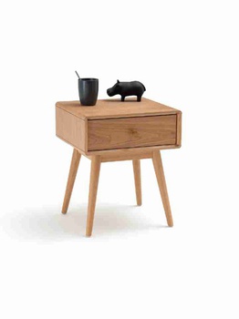 [OAKBDG18] Bàn Đầu Giường 1 Ngăn Kéo Gỗ Sồi Cao 47 Rộng 40 Sâu 36 (cm)