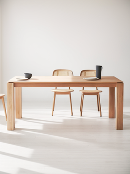 [OAKBA81] Bàn Ăn Chữ Nhật Hiện Đại Gỗ Sồi Dài 160 Rộng 70 Cao 75 (cm)