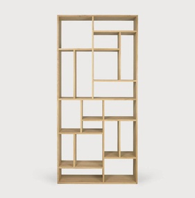 [OAKKS34] Kệ Sách Cao Su Phủ Veneer Gỗ Sồi (Oak) Cao 200 Rộng 105 Sâu 35 (cm)