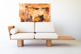 [OAKSF26] Ghế Sofa Gỗ Sồi (Oak) Cao 73 Rộng 210 Sâu 75 (cm)