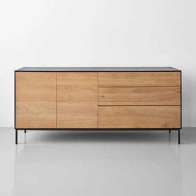 [OAKBTT22] Tủ Đựng Đồ Gỗ Sồi (Oak) Cao 80 Sâu 45 Ngang 180 (cm)