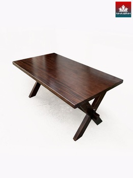 Bàn Ăn Gỗ Me Tây Sơn Màu Óc Chó Dài 159 Rộng 89 Dày 5 Cao 75 (cm)