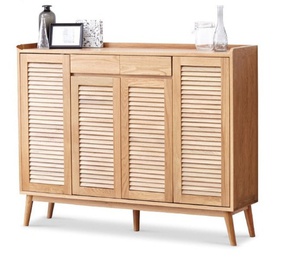 Tủ Giày Cánh Lá Sách Gỗ Sồi Rộng 140 Sâu 35 Cao 110 (сm)