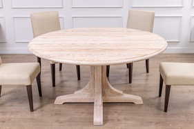 [OAKBA147] Bàn Ăn Tròn Gỗ Sồi Cao 76 Rộng 152 Dài 152 (cm)