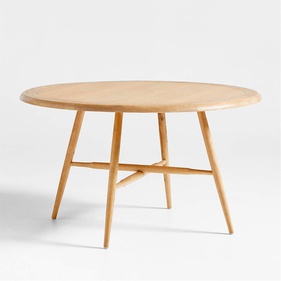 [OAKBA161] Bàn Ăn Gỗ Tần Bì Cao 76 Đường Kính 130 (cm)