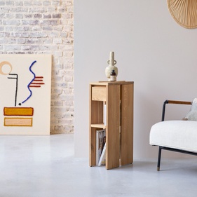 [OAKKTT52] Kệ Trang Trí Gỗ Sồi Cao 70 Ngang 35 Rộng 20 (cm)