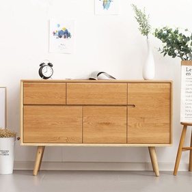 [OAKBTT52] Tủ Đựng Đồ Gỗ Sồi Cao 76 Ngang 120 Rộng 40 (cm)