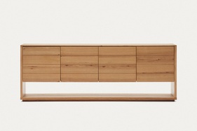 [OAKTTT183] Tủ Trang Trí Gỗ Sồi Cao 73 Ngang 200 Rộng 40 (cm)